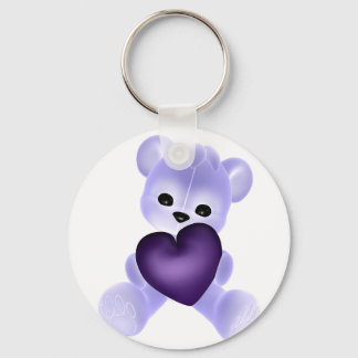 KRW Purple Teddy Key Ring