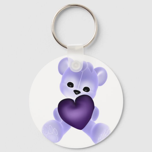 KRW Purple Teddy Key Ring (Front)