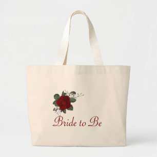 KRW Red Rose Bride to Be Wedding Tote