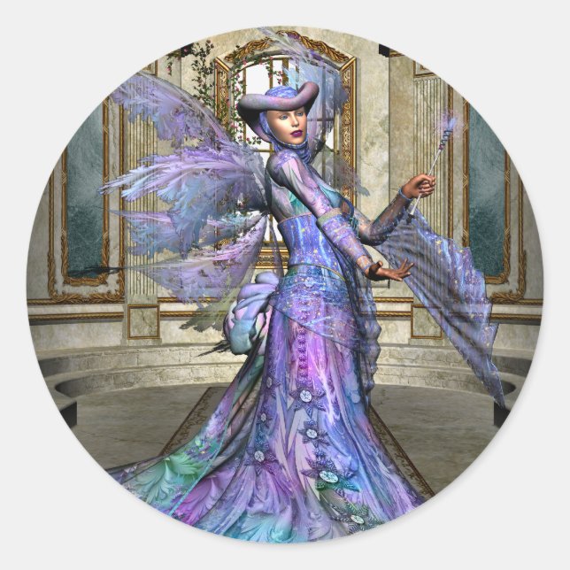 KRW The Fairy Godmother Classic Round Sticker (Front)