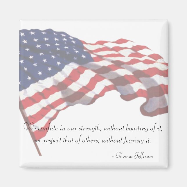 KRW Thomas Jefferson Quote Magnet (Front)