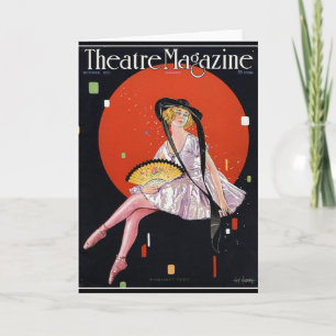 KRW Vintage 1921 Theater Magazine Blank Card