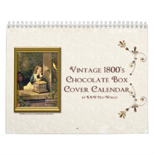 KRW Vintage Chocolate Box Cover Calendar 2009