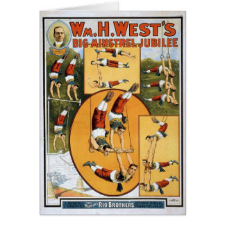 KRW Vintage Circus Poster Card