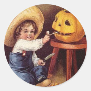 KRW Vintage Halloween Child Sticker