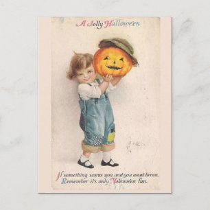 KRW Vintage Halloween Postcard