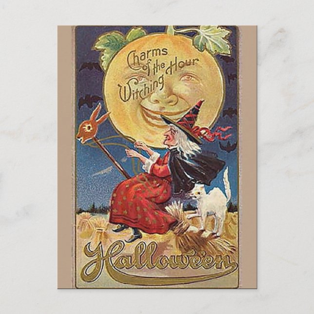 KRW Vintage Halloween Postcard (Front)