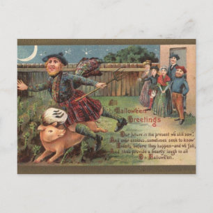 KRW Vintage Halloween Postcard