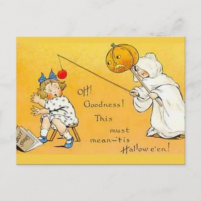 KRW Vintage Halloween Postcard (Front)