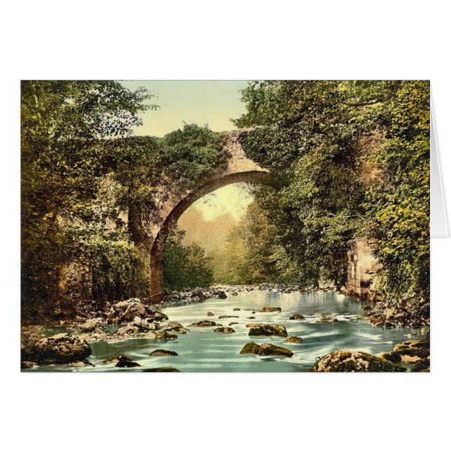 KRW Vintage The Dargle Bridge County Wicklow Card (Front Horizontal)