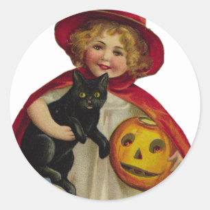 KRW Vintage Trick or Treater Halloween Sticker