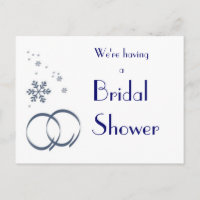 KRW Winter Wedding Custom Shower Invitation