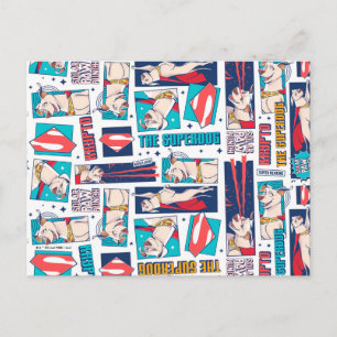 Krypto Comic Panel Pattern Postcard