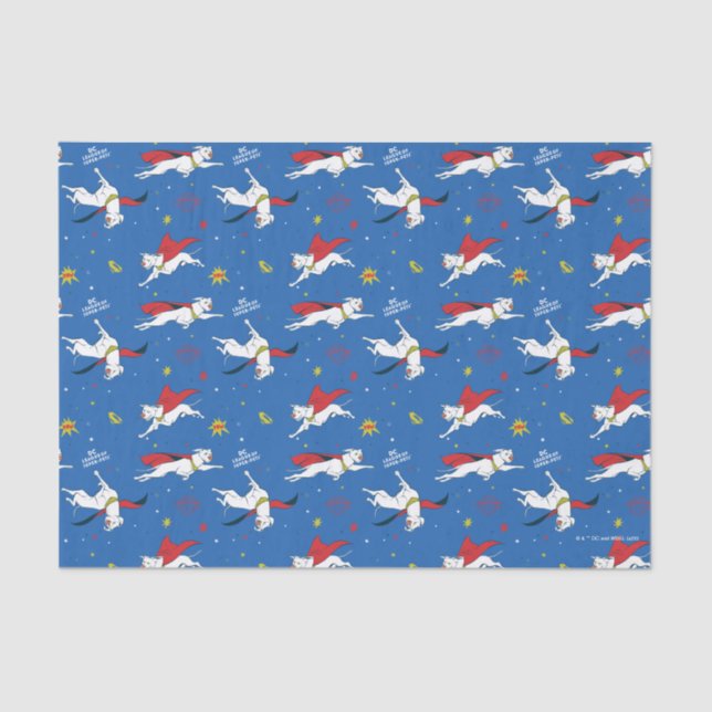 Krypto Flying Pattern Tissue Paper (Front)
