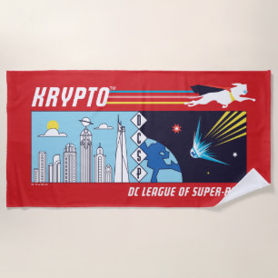 Krypto Outer-Space to Metropolis Beach Towel