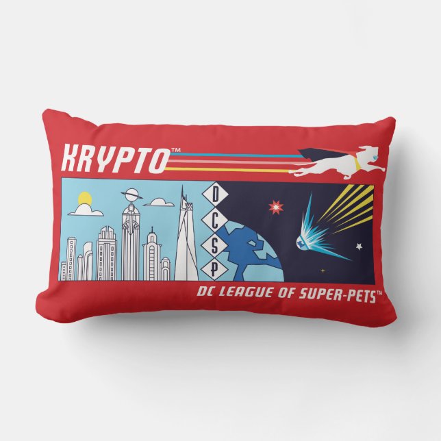 Krypto Outer-Space to Metropolis Lumbar Cushion (Front)