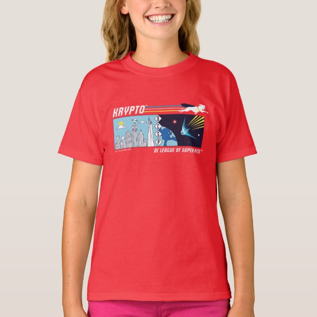 Krypto Outer-Space to Metropolis T-Shirt (Front)