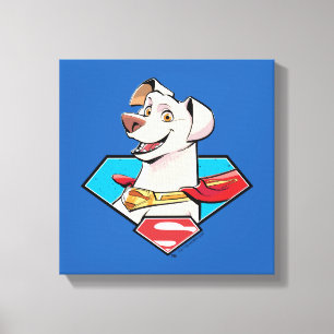 Krypto S-Shield Graphic Canvas Print