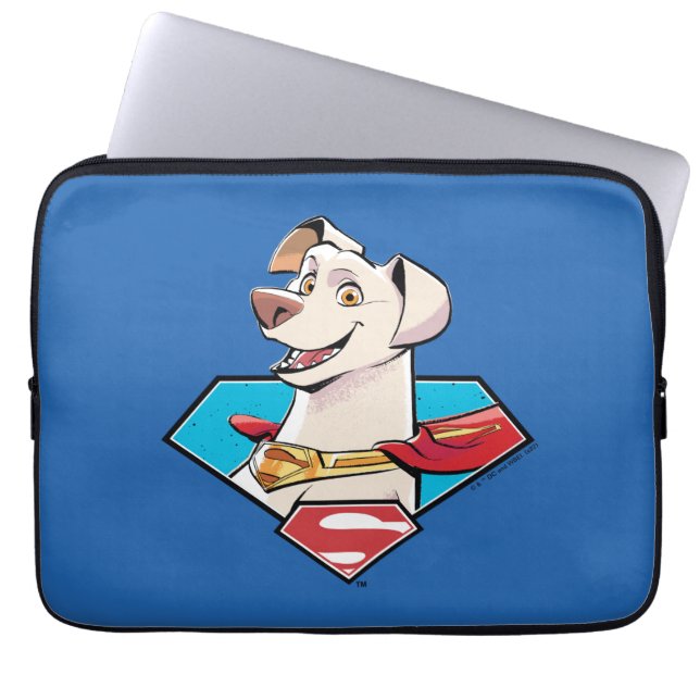 Krypto S-Shield Graphic Laptop Sleeve (Front)