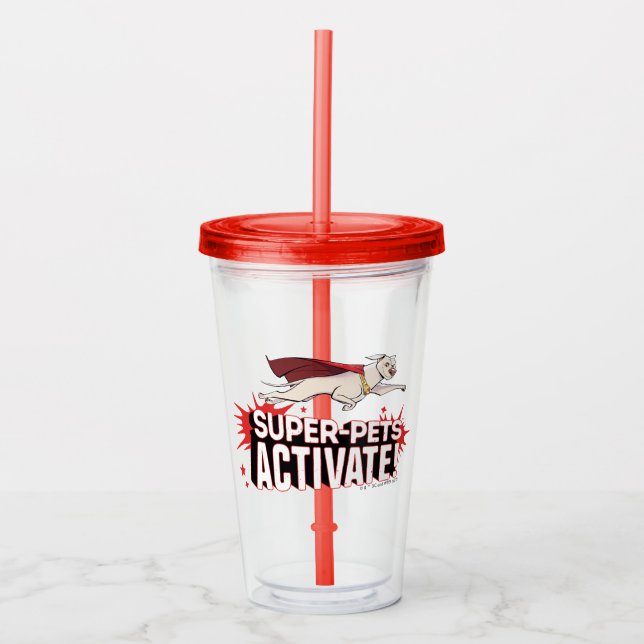 Krypto: Super-Pets Activate! Acrylic Tumbler (Front)