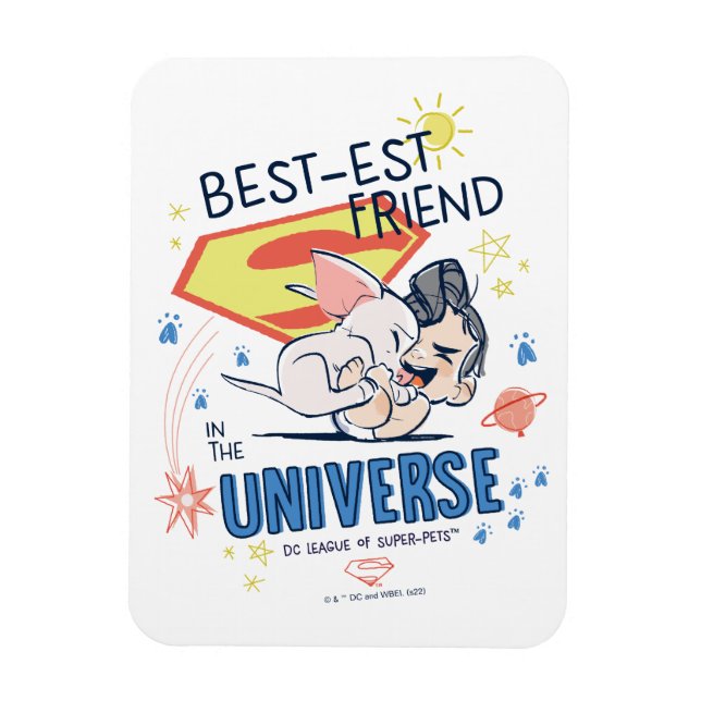 Krypto & Superman: Best-est Friend in the Universe Magnet (Vertical)