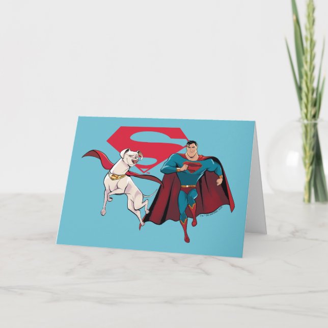 Krypto & Superman Card (Front)