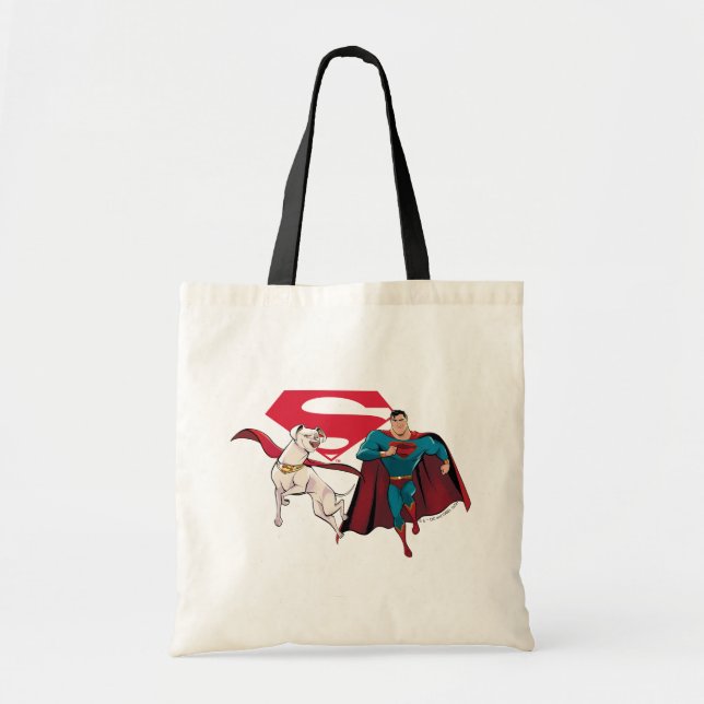 Krypto & Superman Tote Bag (Front)