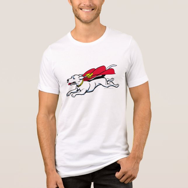 Krypto the dog Tri-Blend shirt (Front)