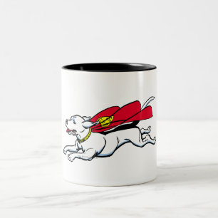 Krypto the dog Two-Tone coffee mug