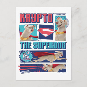 Krypto The Super-Dog Comic Panels Postcard