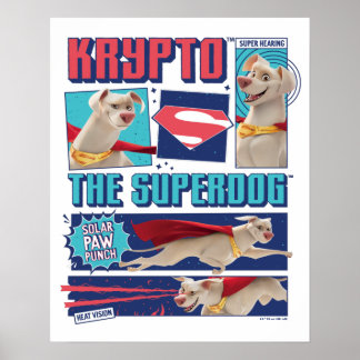 Krypto The Super-Dog Comic Panels Poster