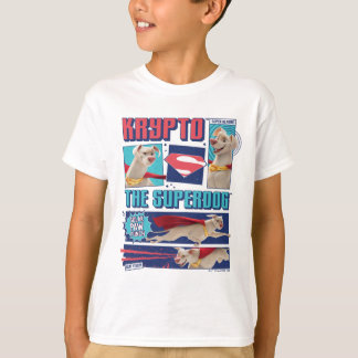 Krypto The Super-Dog Comic Panels T-Shirt
