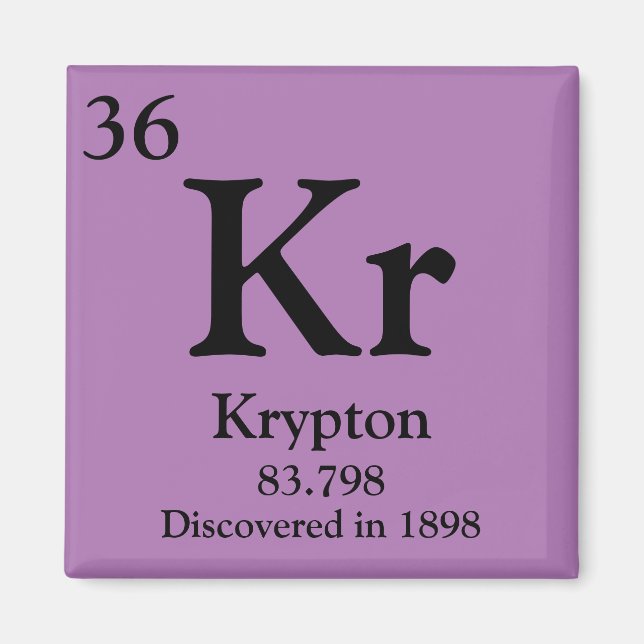 Krypton Periodic Table Magnet (Front)