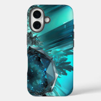 Kryptonite Cavern Abstract Crystal Aquamarine Ice