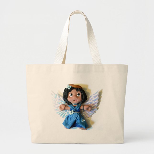 Krystal Angel I Large Tote Bag (Front)