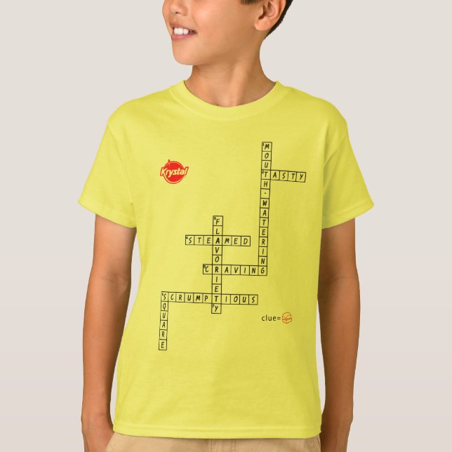 Krystal Crossword T-Shirt (Front)