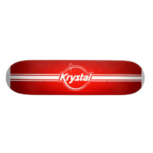 Krystal Logo with Strip Skateboard