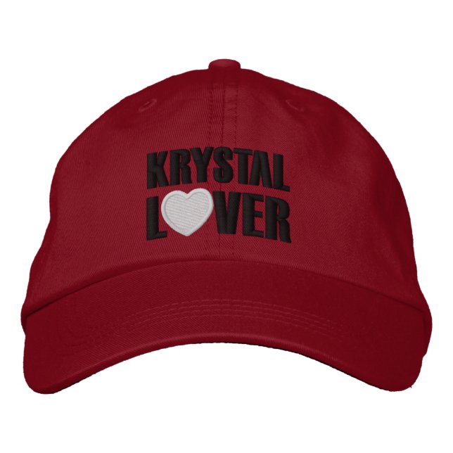 Krystal Lover Embroidered Hat (Front)
