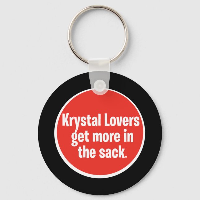 Krystal Lovers -  In the Sack Key Ring (Front)
