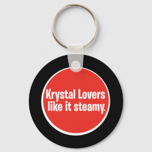 Krystal Lovers Like it Steamy Key Ring