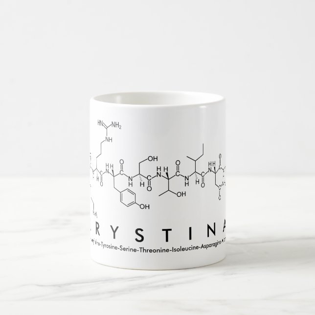 Krystina peptide name mug (Center)