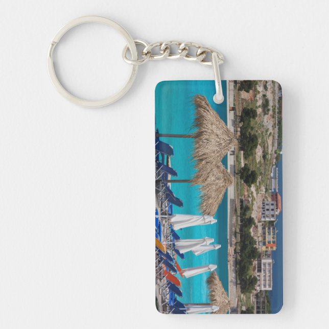 Ksamil, town beachfront key ring (Front)
