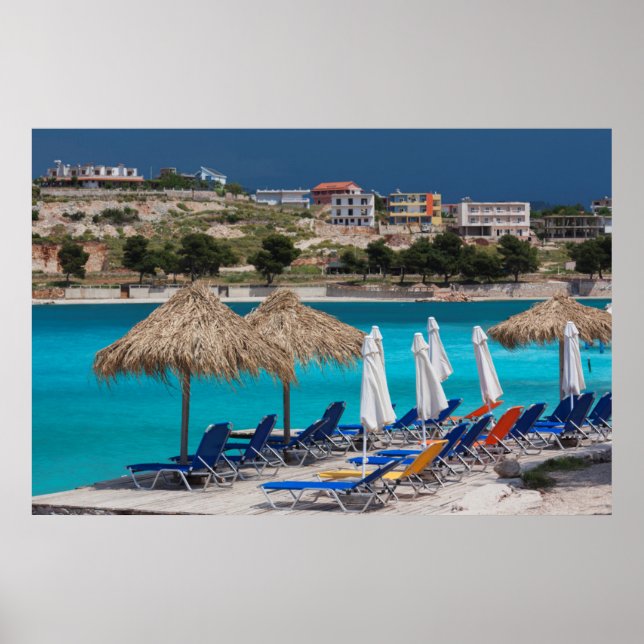 Ksamil, town beachfront poster (Front)