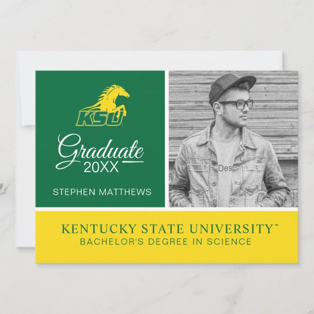KSU Kentucky State University Graduate Invitation (Front)