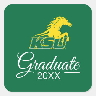 KSU Kentucky State University Graduate Square Sticker