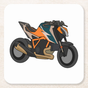 KTM 1290 SuperDuke simple style Square Paper Coaster