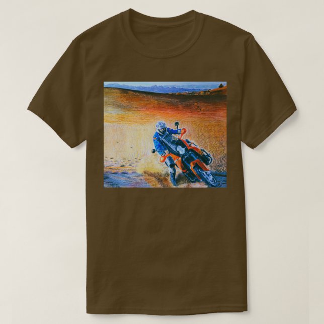 KTM 990 Adventure Biting the dust  T-Shirt (Design Front)