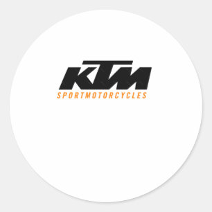 Ktm Logo Sticker2  Classic Round Sticker