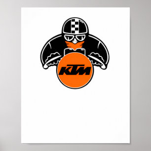 Ktm Logo Sticker4  Poster