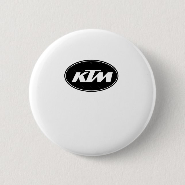 Ktm Logo Sticker  6 Cm Round Badge (Front)